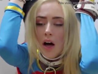 Candy White &OpenCurlyDoubleQuote;Supergirl Solo 1-2â Bondage Doggystyle Blowjobs Deepthroat Oral