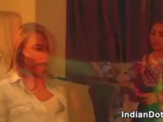 Indian Femdom Abuses Her White Slave lover