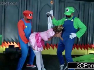 Jerk That Joy Stick: fabulous Mario Bros Get Busy With Princess Brooklyn Chase